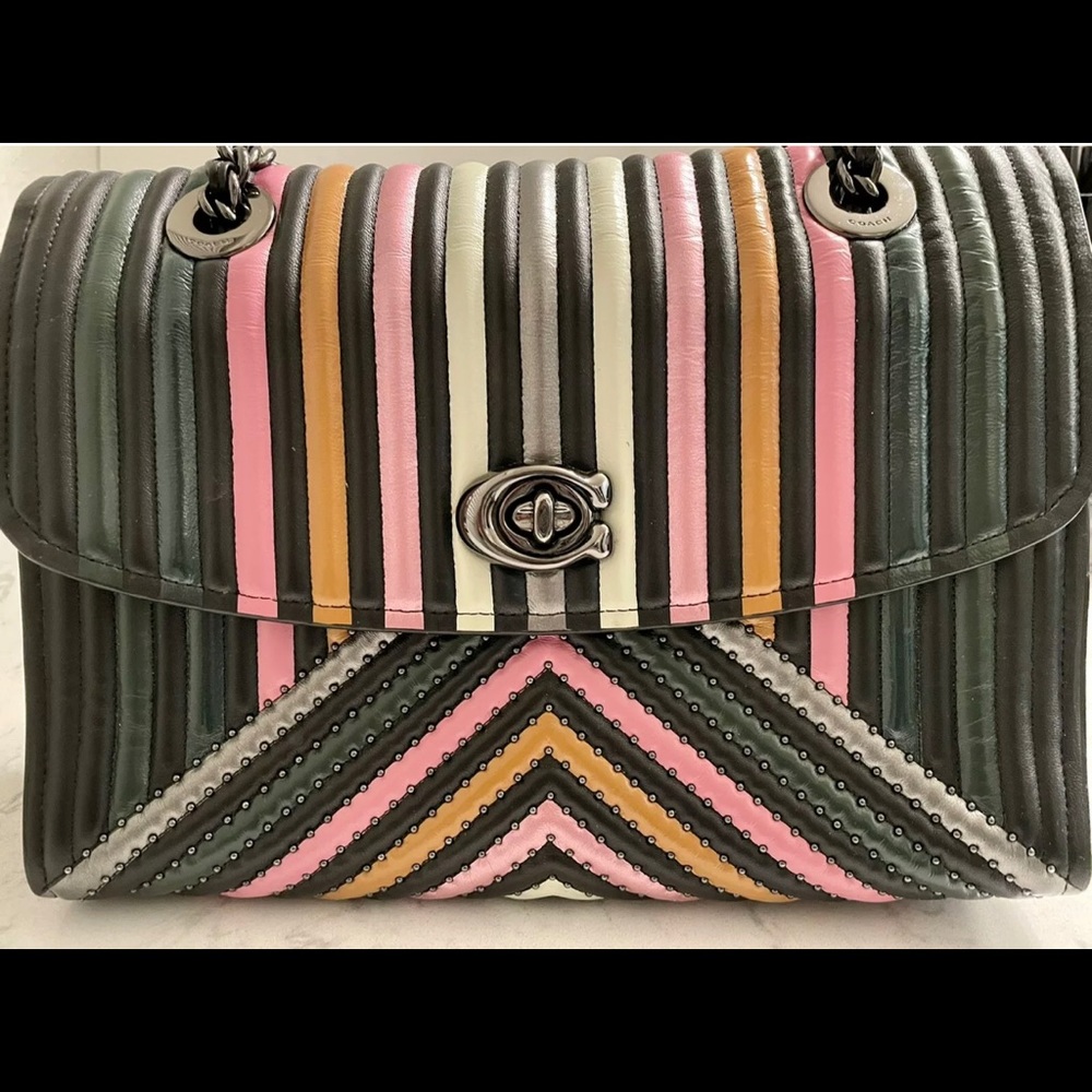 COACH Colorful leather Quilting handbag